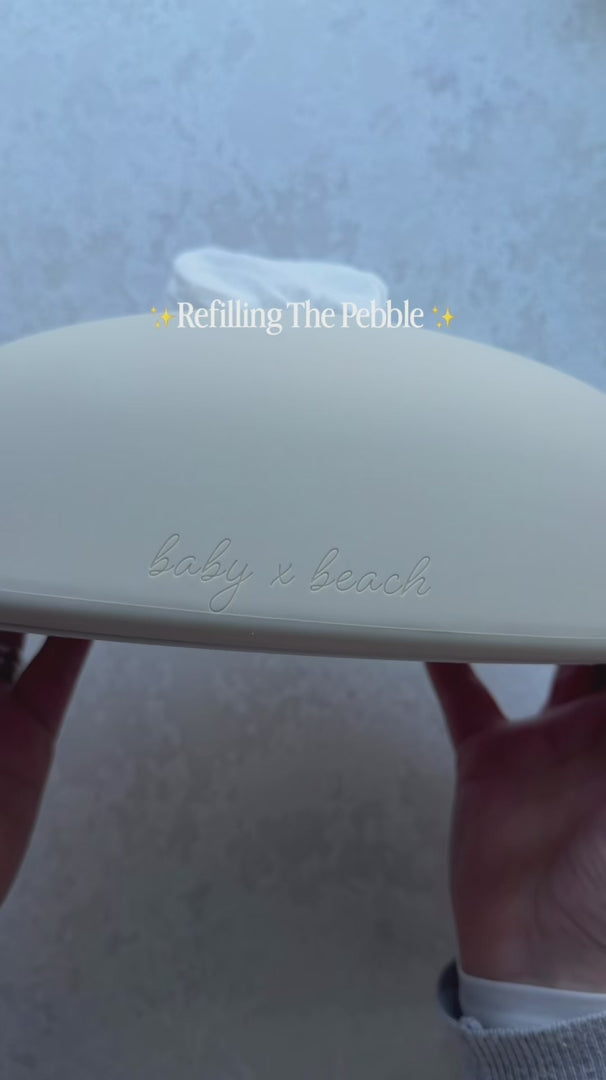 Refill day at the Pebble. Full packet in, or loose wipes - it genuinely doesn’t care. Push in the base to seal and your wipes stay wet until the very last one. And when you pull one? You get one. Not ten at once. Designed to belong on your bench. Designed to behave, too. #fyp #wetwipes #wipedispenser #mumsoftiktok